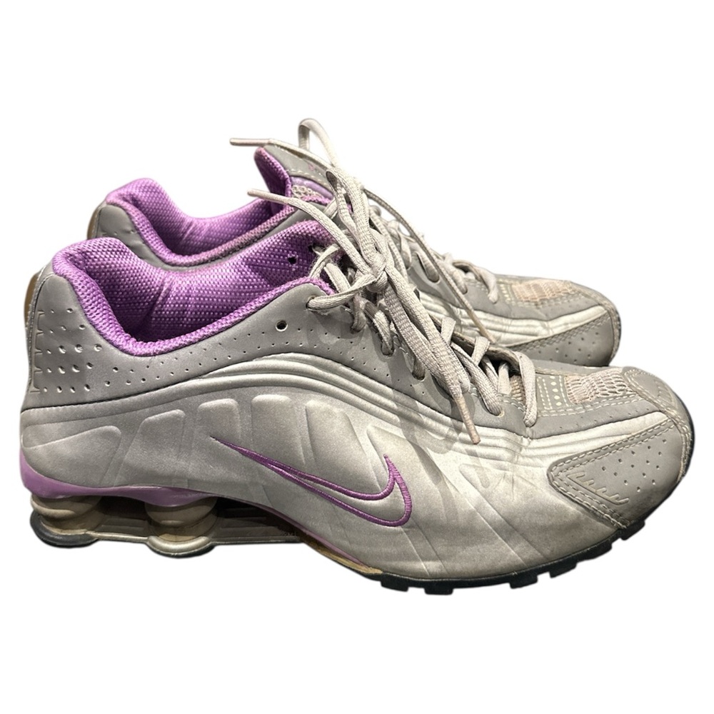 Nike Shox Women’s Gray and Purple Athletic Shoes